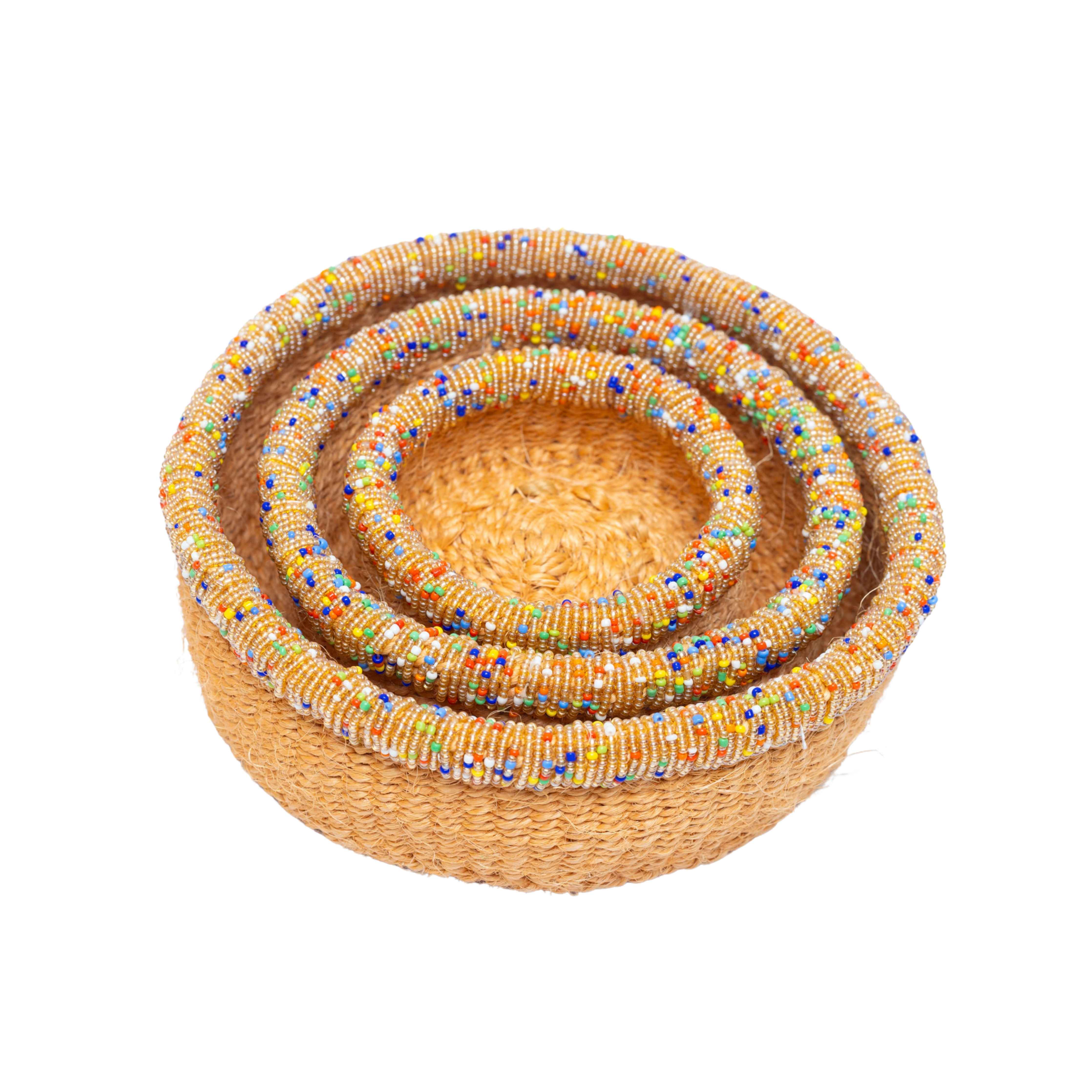 Sisal Décor Jewelry Storage Set – Handwoven Elegance