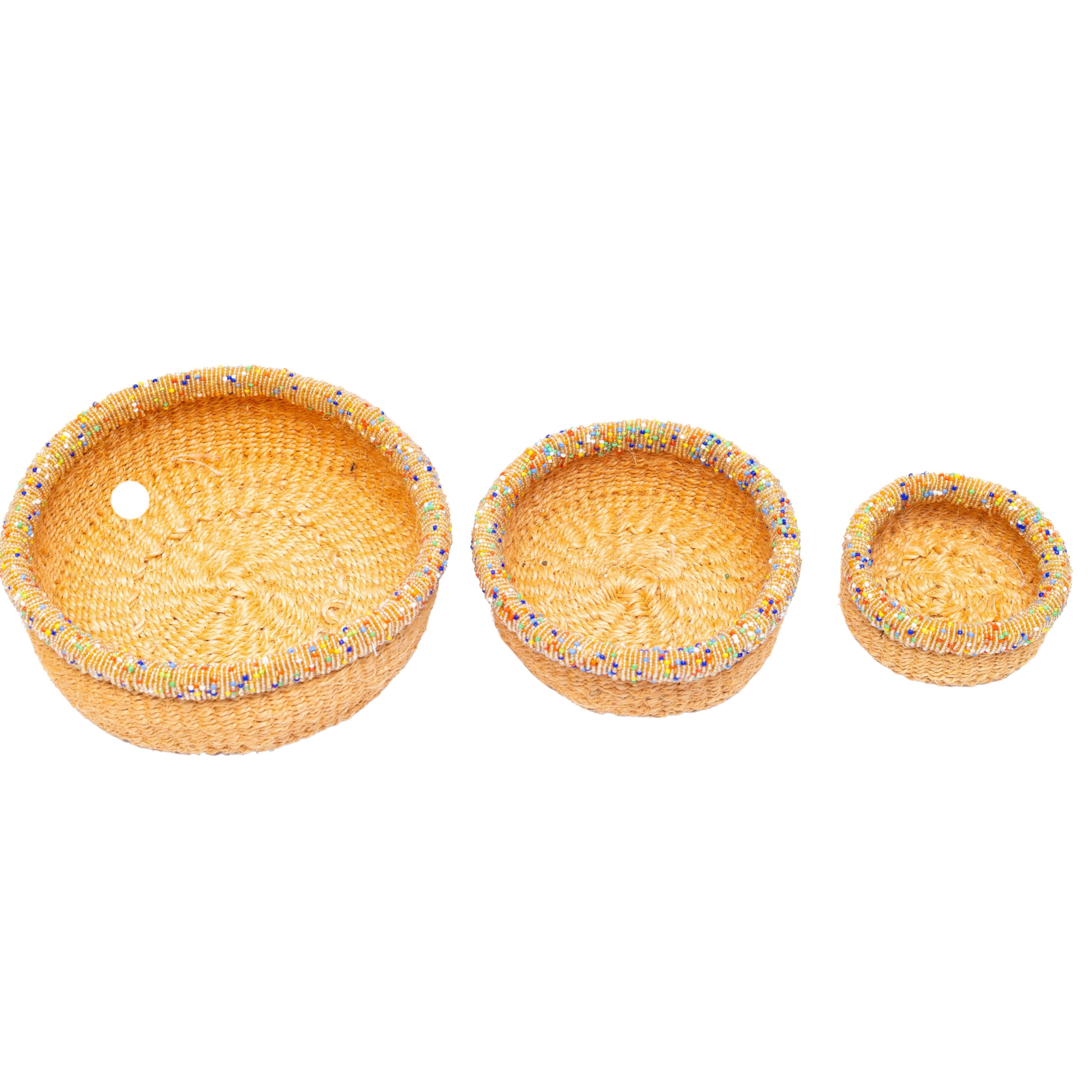 Sisal Décor Jewelry Storage Set – Handwoven Elegance